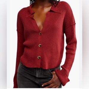 FREE PEOPLE Ella Button-up Sweater